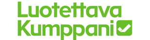 Luotettava kumppani -logo